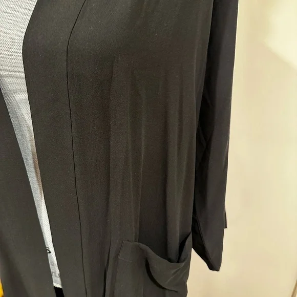 Eileen Fisher Black Kimono Jacket - Picture 5 of 7